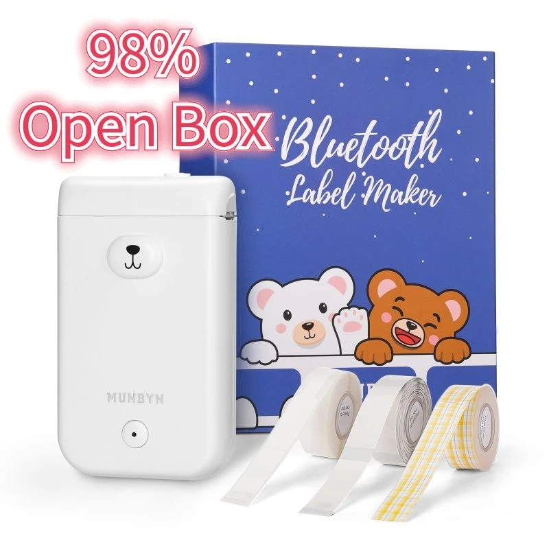 MUNBYN Impresora térmica portátil de etiquetas adhesivas, máquina de  impresión inalámbrica para regalos de Navidad, uso en oficina y hogar,  Android e iOS|Impresoras| - AliExpress
