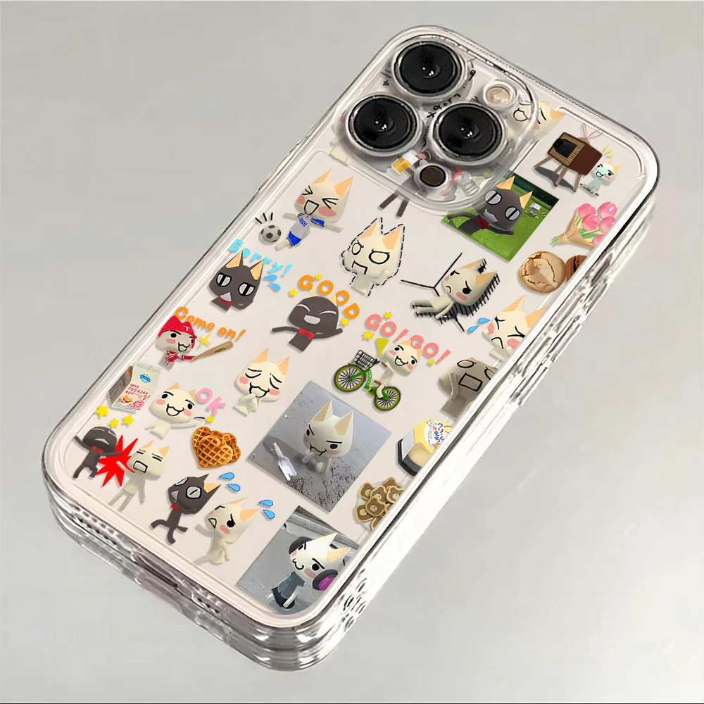 Adorable Toro Inoue Cat Clear TPU Phone Case