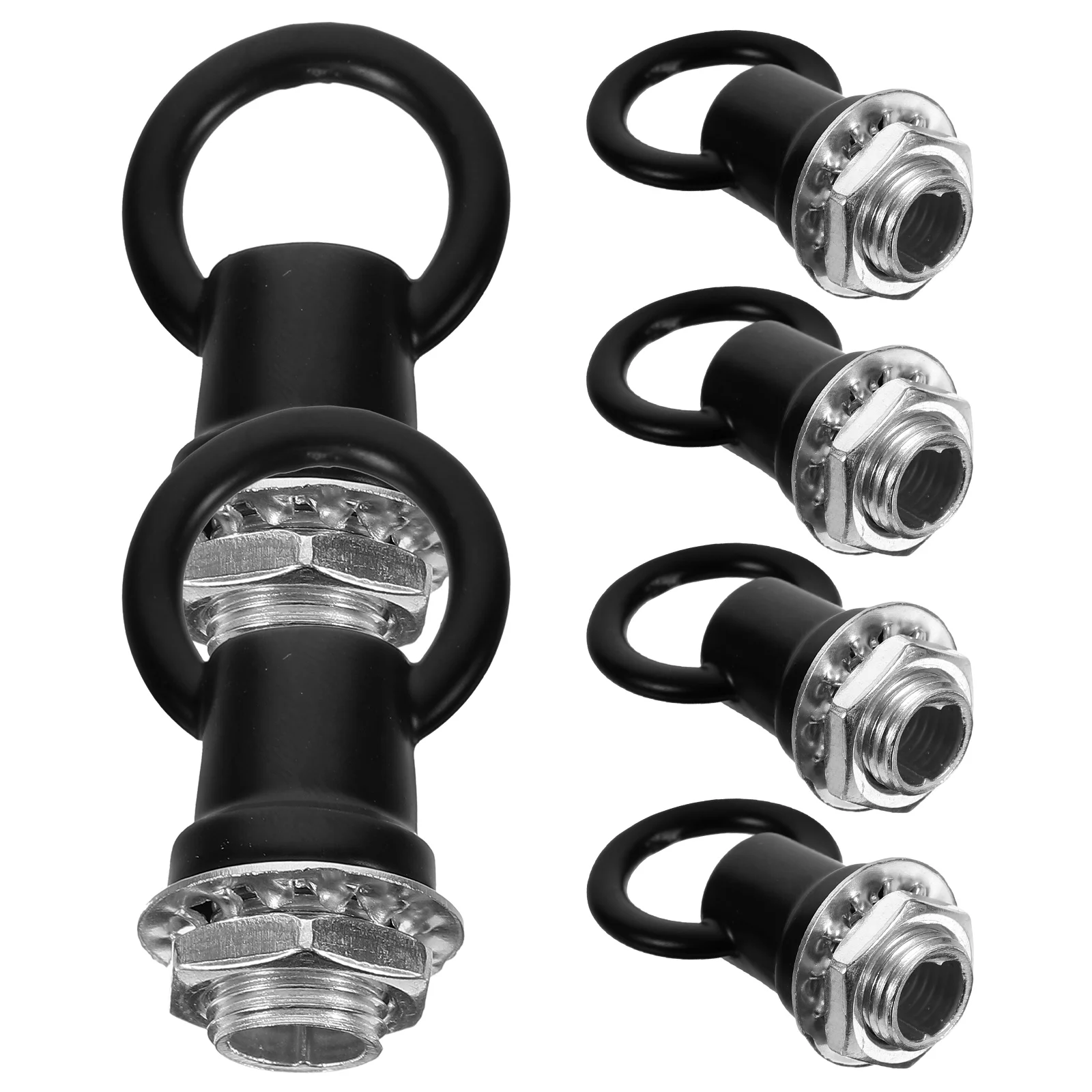 Heavy Duty Hook Rings M10 Threaded Eye Nuts Lamp Lighting Accessories Chandelier Parts Ceiling Hooks Chains Hanging Light 6 Pcs ceiling hooks