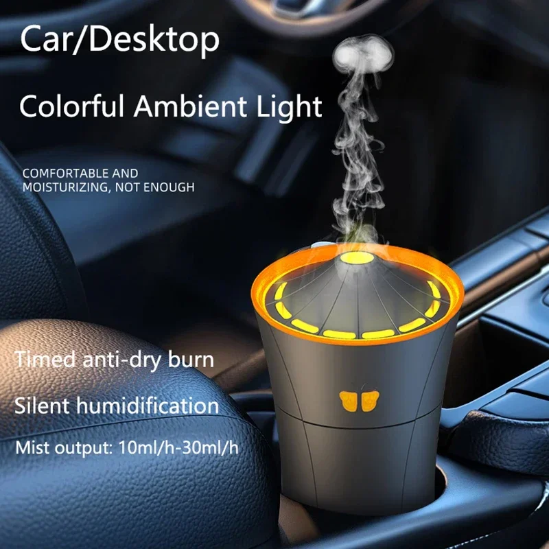 

Mijia Torch Aroma Humidifier with Colourful Lights Home Car Air Freshener Portable USB Small Air Humidifier for Bedroom Office