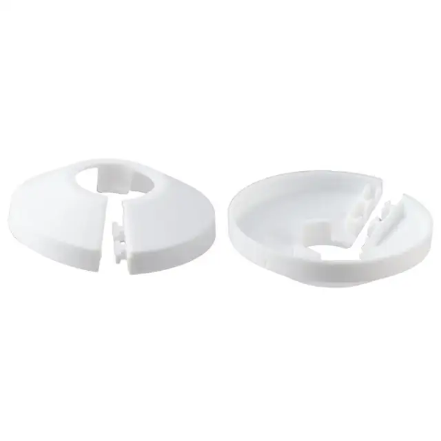 4 Coperture Per Tubi Da 50mm In Plastica PP Nera - Decorativa Per Tubi Idraulici, Antincendio - Foto 5