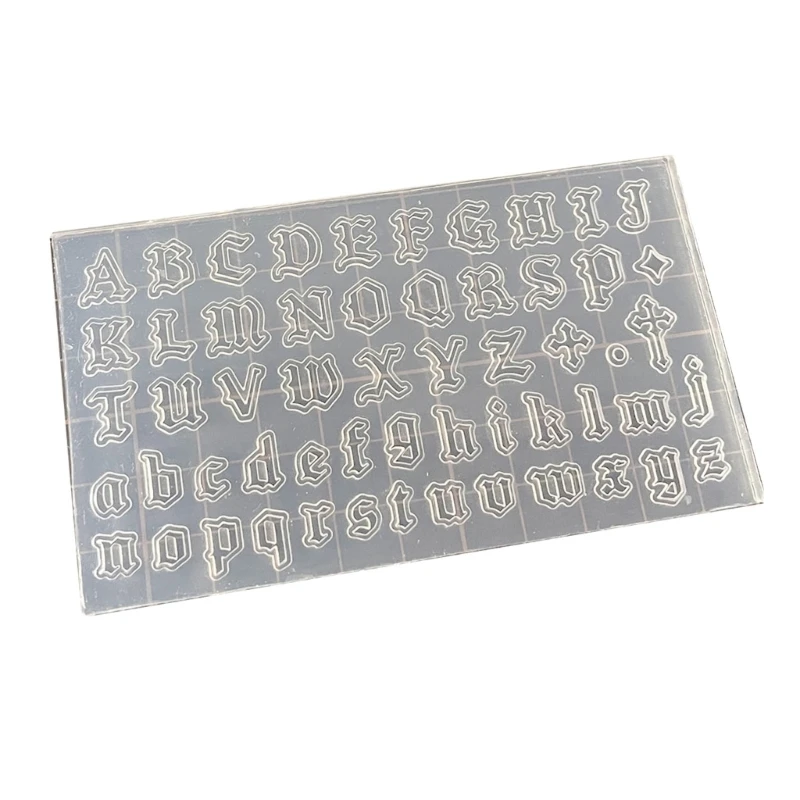 Silicone Molds Gothic Crafts Moulds Jewelry Making Tools Mini Letter Molds Silicone DIY Accessories for Craft R3MC
