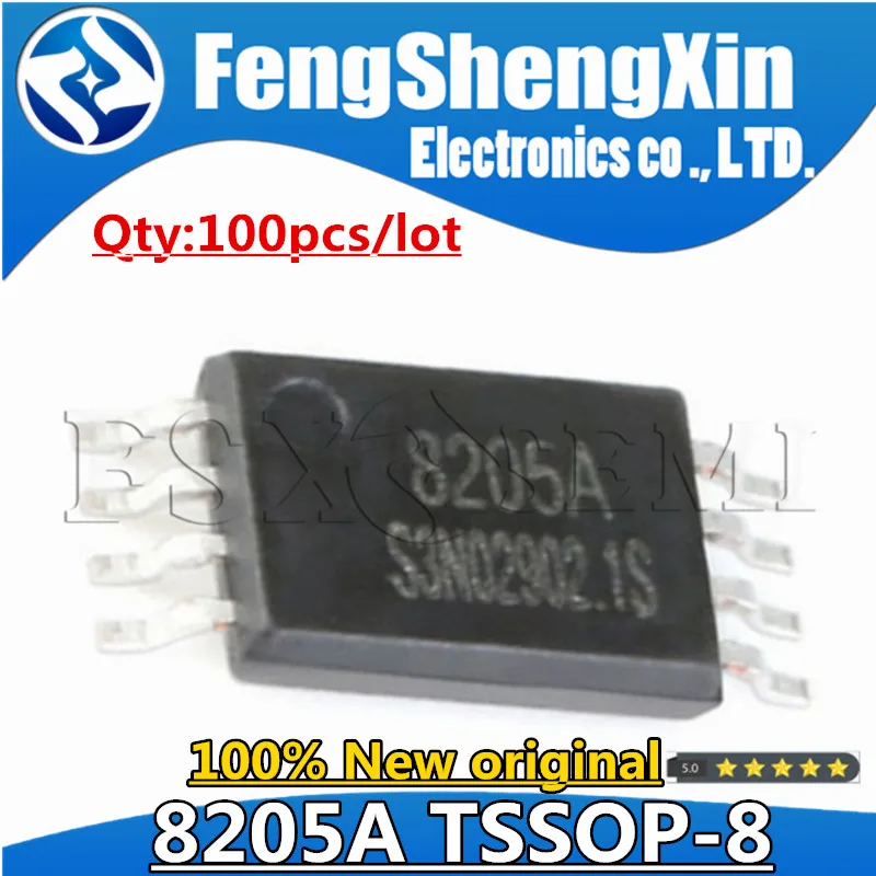 

100pcs FS8205A 8205A TSSOP8 GM8225A CEG8205A Chips