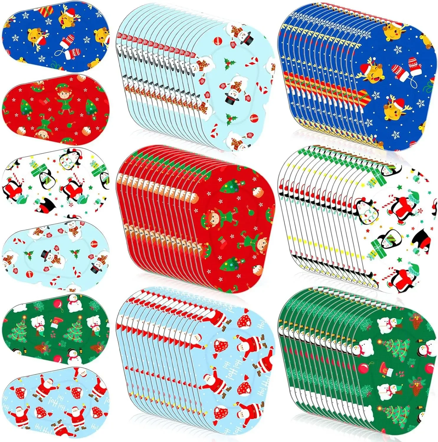 10Pcs/set Cartoon Kids Amblyopia Training Orthoptic Corrected Eyeshade Eye Patches Colorful Occlusion Medical Eye Patch Bandage