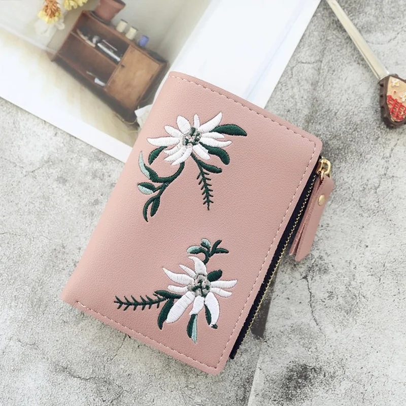  Sunwel Fashion Floral Print Small Wallet Women's Wallet Credit  Card Holder ID Window with Zipper Coin Purse for Girls : Clothing, Shoes &  Jewelry