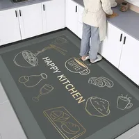 Kitchen Gray Carpet Pvc Floor Mats Waterproof Non-slip Leather Mat Home Decor Cartoon Rug Large Area Rugs 주방 카펫 Alfombra Cocina 2
