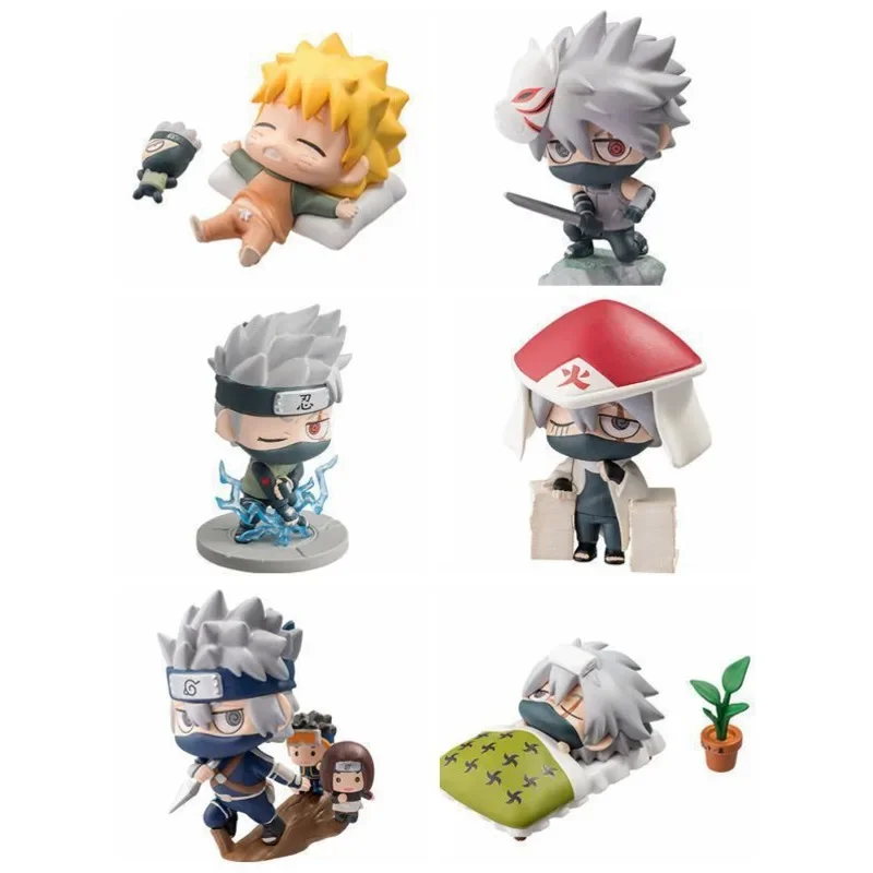 

Naruto Shippuden Anime Figure Hokage Hatake Kakashi Sasuke Hyuga Neji Gai Figma Uzumaki Statue Figurines Toys For Kid Doll Gift