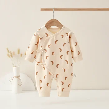 AYNIGIELL ربيع الخريف 0-6 أشهر بذلة الطفل الكرتون نمط الذكور والإناث الرضع 100% القطن السروال القصير ملابس الرضع 3