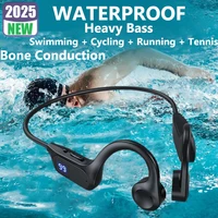 Real Bone Conduction Earphones With TF Card Sport Wireless Earphone Bluetooth-Compatible Headset Hands-free With Mic For Running