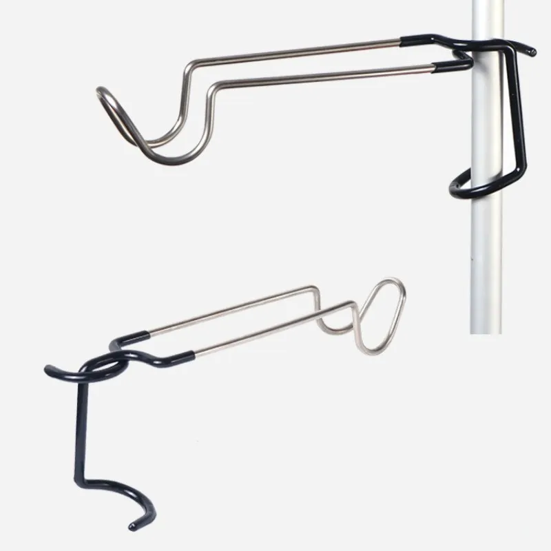 StainlessSteelLightStandHolderHooksPortableTentPoleLampHanger