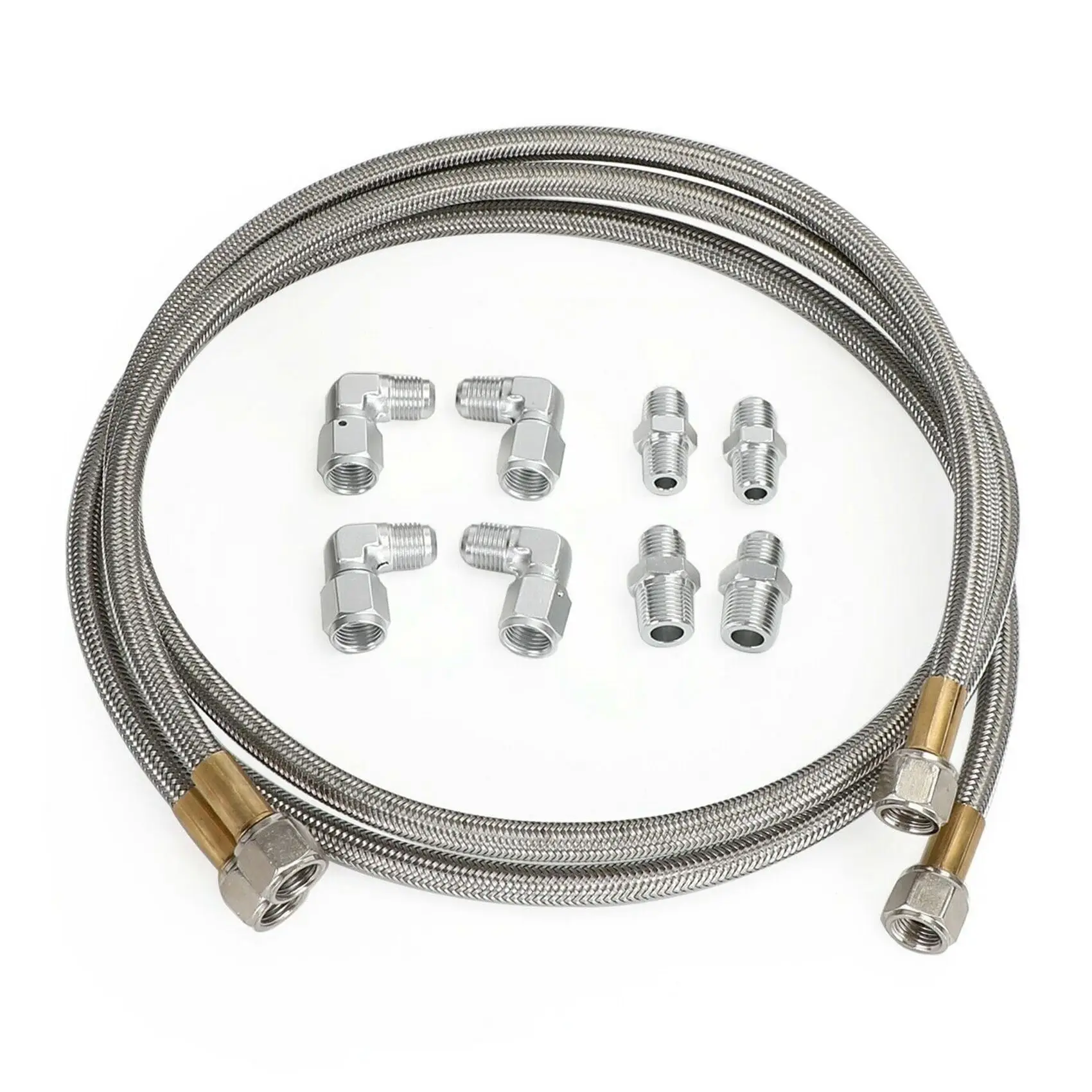 

Automatic Transmission Cooler Lines Kit 6AN Hose Line Kit for 4L60E 4L65EA Car Auto Parts