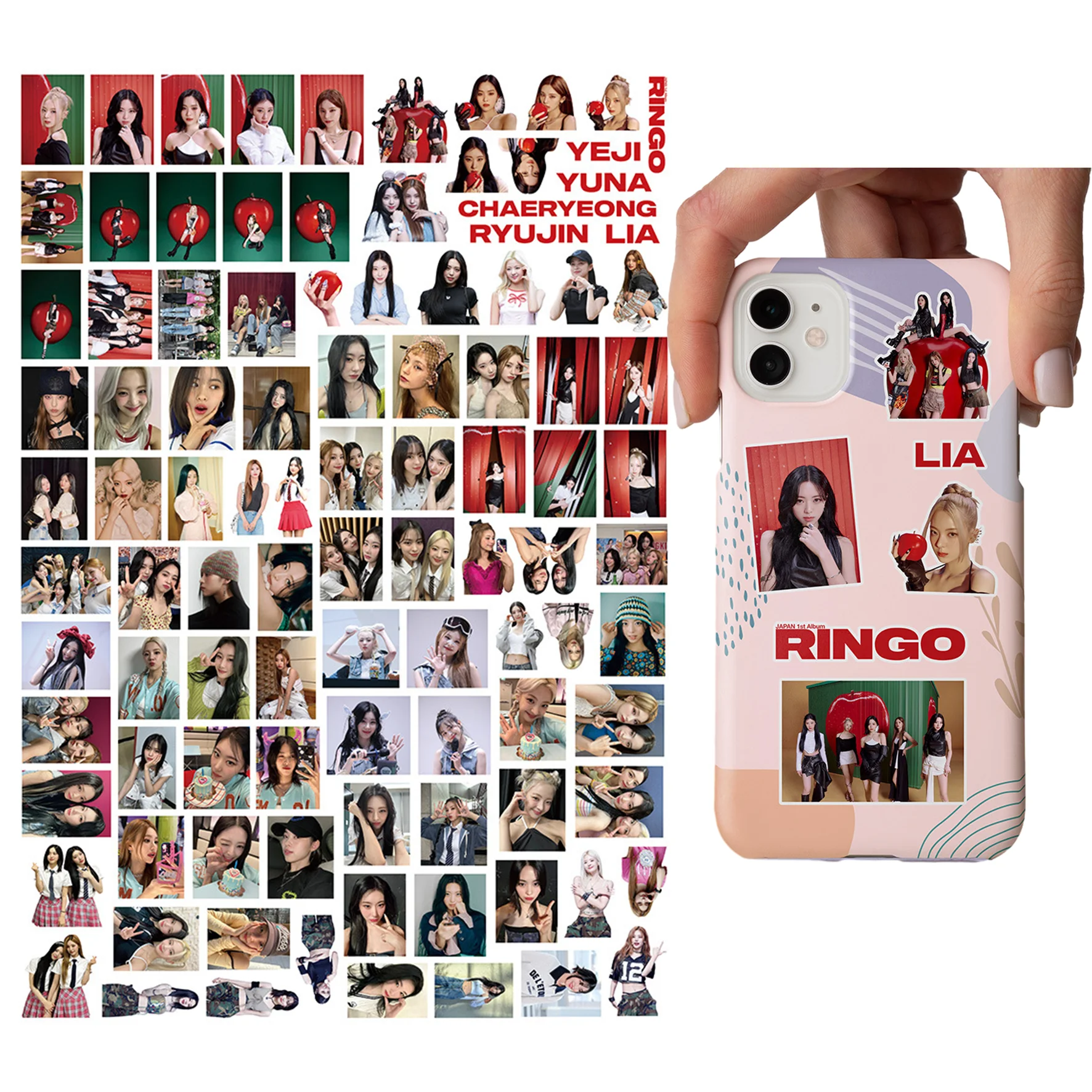 100 Pz Kpop Itzy Cassa Del Telefono Adesivi Fai Da Te Ringo Album Hd Adesivi Decorativi Per Tazza Bagaglio Notebook Yeji Ryujin Yuna Fan Regali