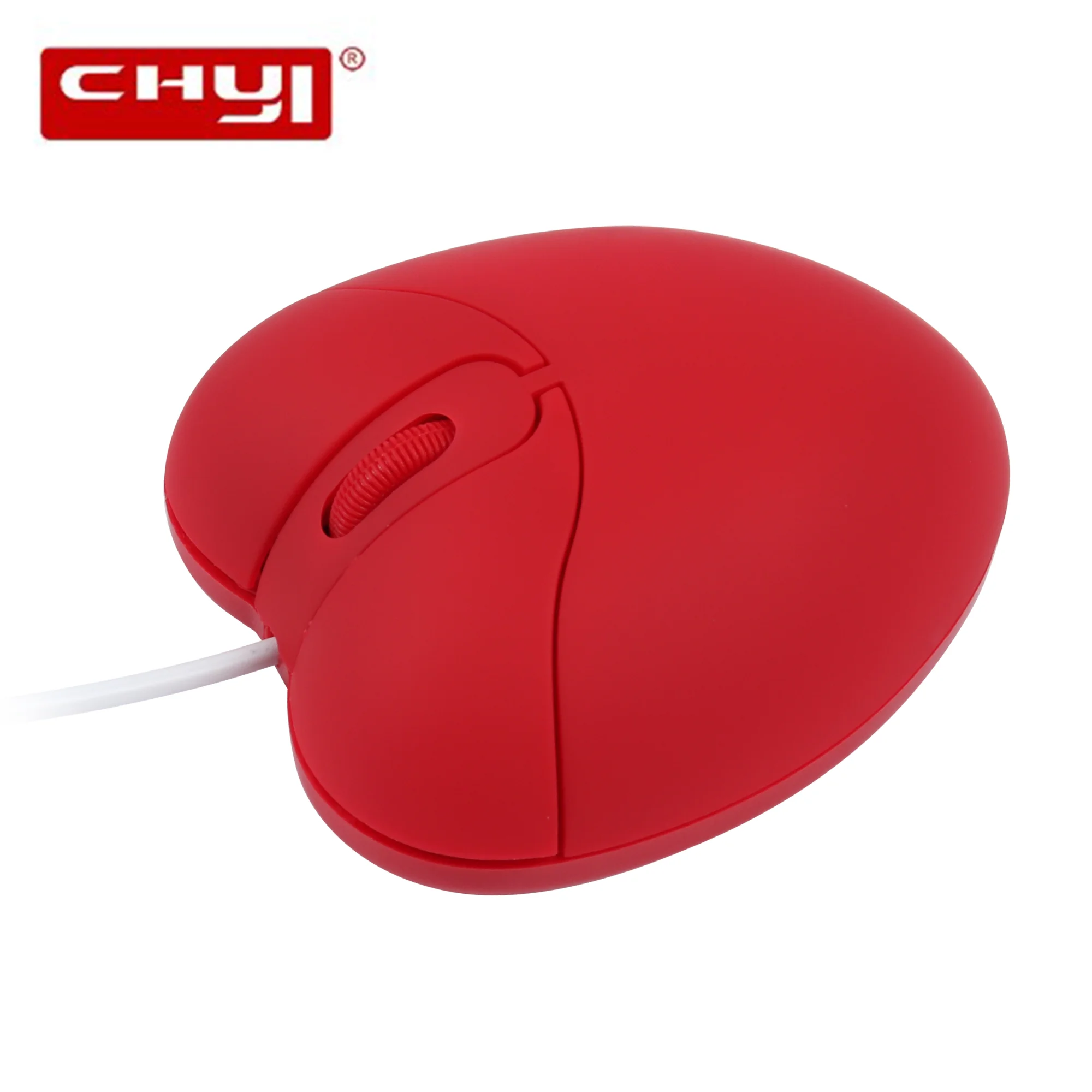 CHYI Cute Red Heart Design Mini Mouse For Girl Gift USB Optical Wired ...