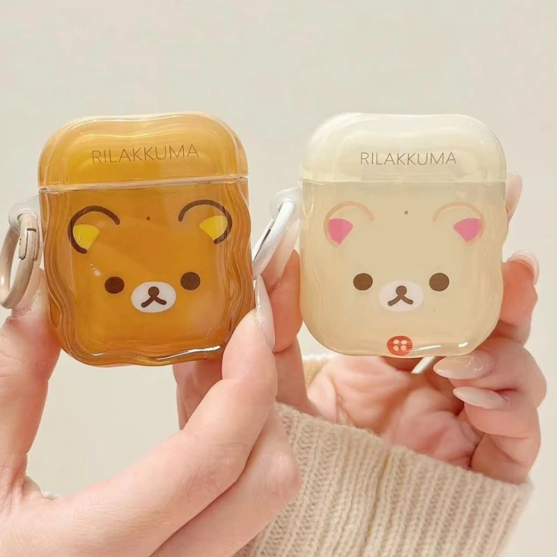 Rilakkuma Bear Soft TPU Case with Charm and Hook