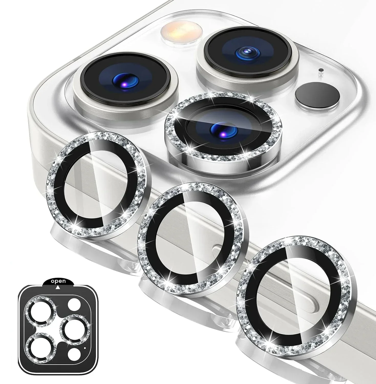 Desert Titanium Tempered Glass Camera Lens Protector