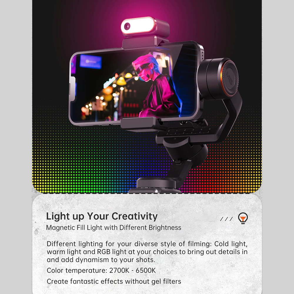 Hohem-isty m6 3軸スマートフォンジンバルスタビライザー