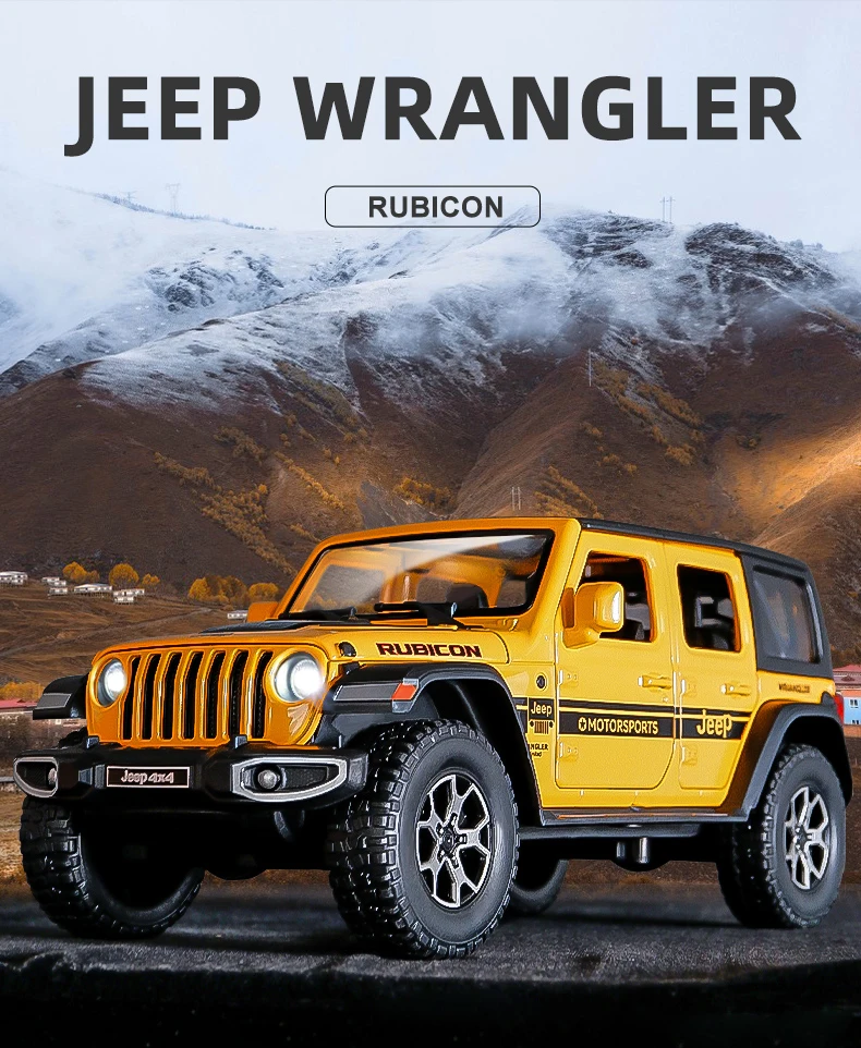 Jeep Wrangler Rubicon 1:22 Ölçekli Model Araba 