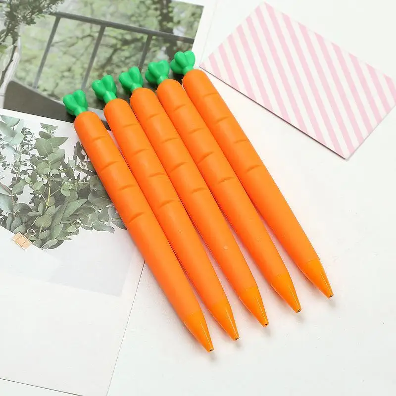 

Automatic Pencil Silicone Pen Carrot 0.5 0.7Mm Automatic Pencil for Student