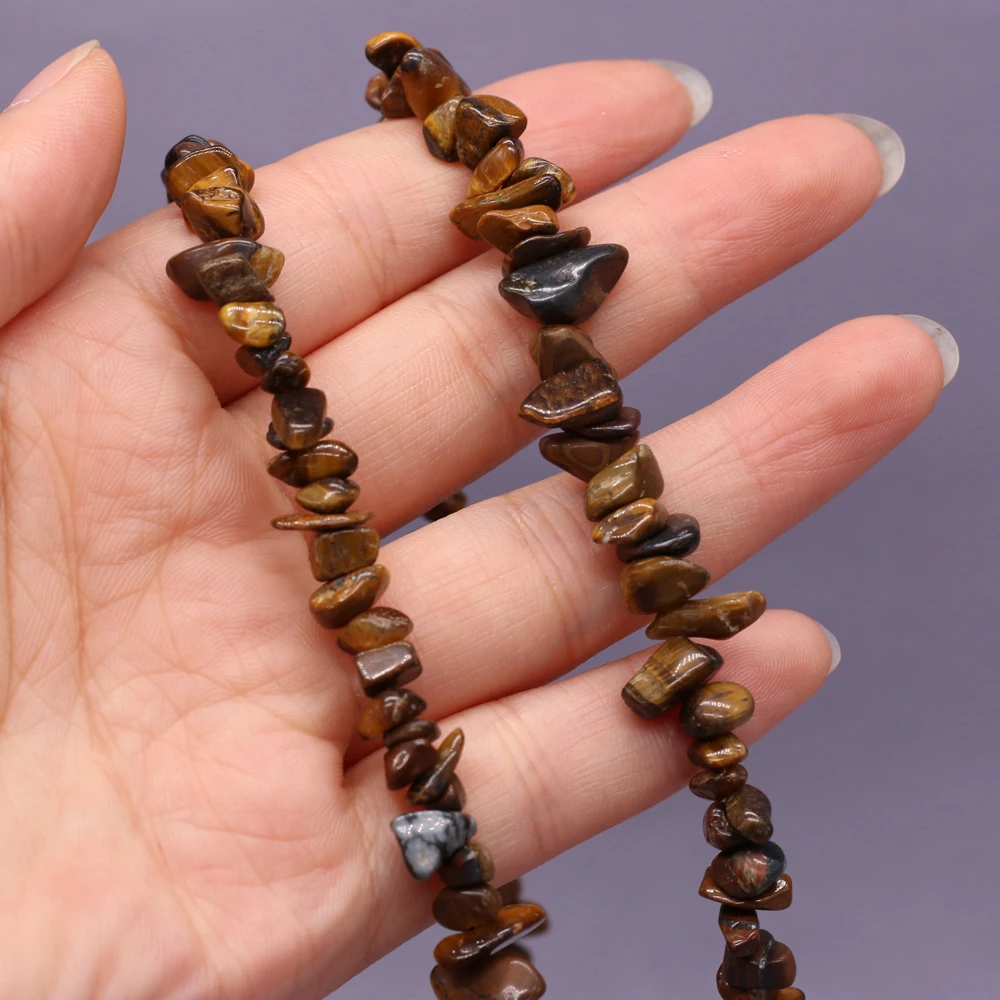 

Natural Stone Beads irregularly Shaped Tiger Eye Gravel Loose Beaded For Jewelry Making DIY Bracelet Necklace Accessories