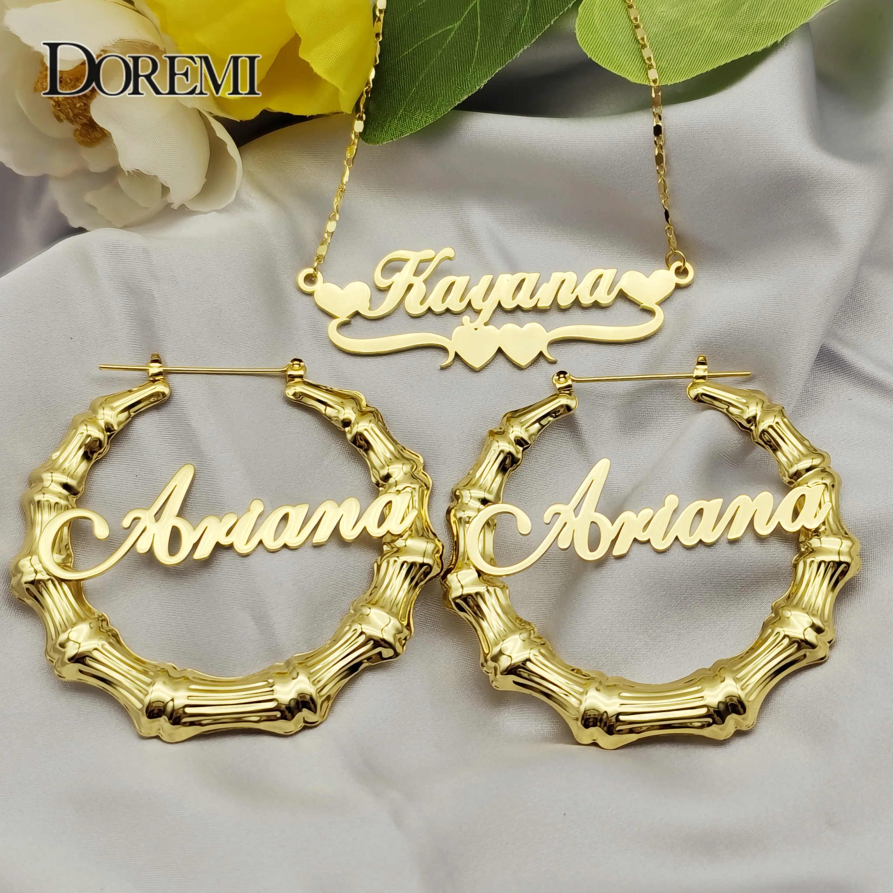 Doremi One Name Earrings And Necklace Set Tile Chain Round Bamboo Earrings Custom Bamboo Letter Personalised Name Earrings Gift S85Dfd8529C8B4C51913352Bc3Dabbd87K Doremi One Name Earrings And Necklace Set Tile Chain Round Bamboo Earrings Custom Bamboo Letter Personalised Name Earrings Gift S85Dfd8529C8B4C51913352Bc3Dabbd87K