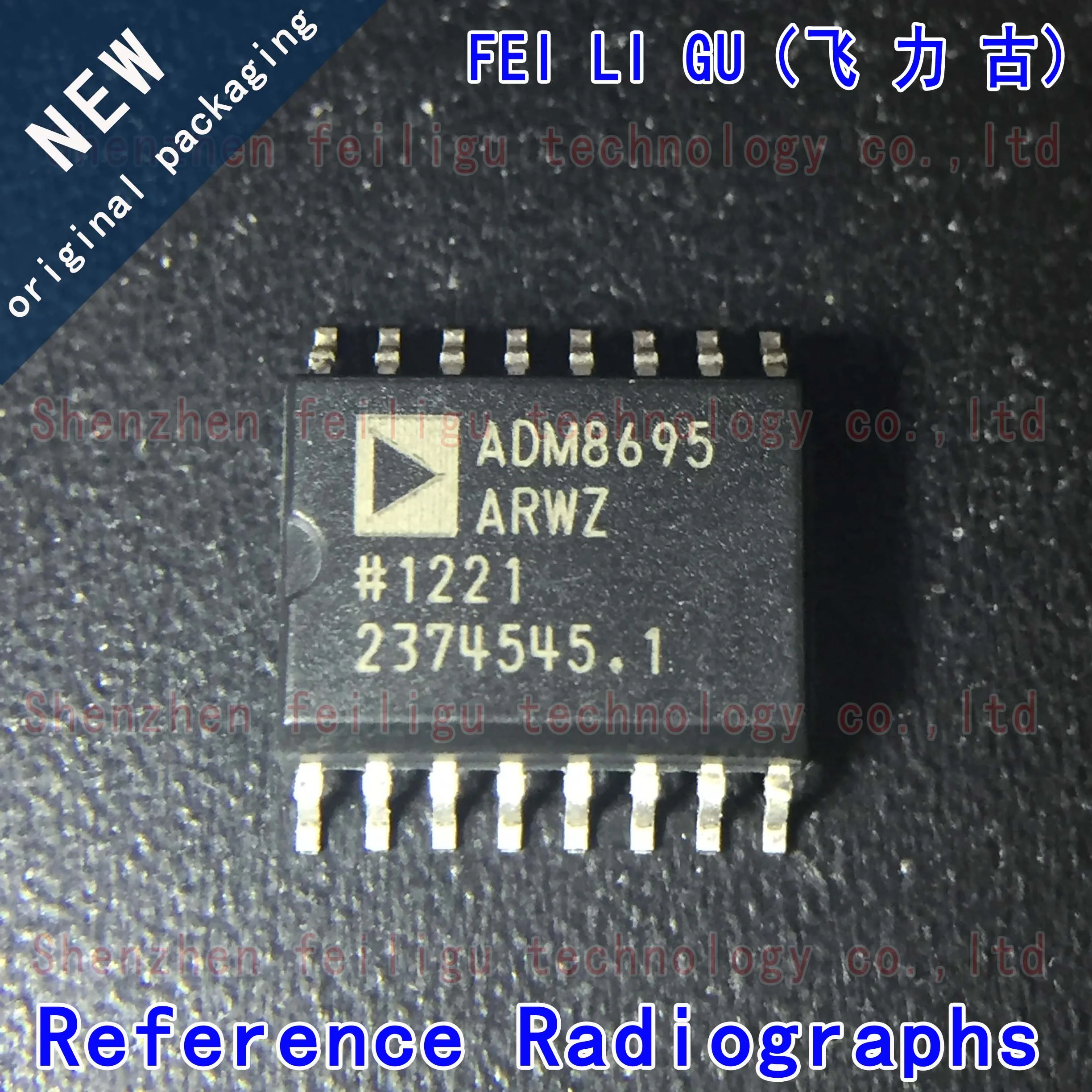 

100% New original ADM8695ARWZ ADM8695ARW ADM8695 Package:SOP16 Monitor Push-Pull Power Management Chip