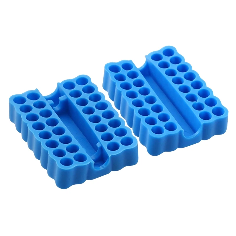 

K1KA 32 Holes Bit Organiser Plastic Screwdriver Bit Holder Drill for Head Storage for Case Box Block for 6.35MM Shank