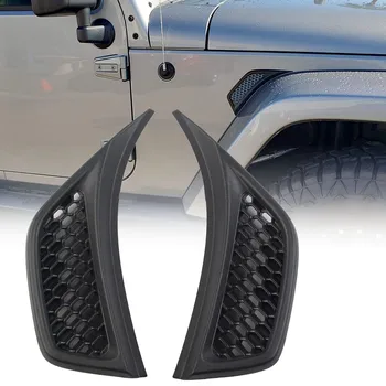 Car Front Fender Side Air Vent Exterior Air Outlet Replacement Trim For Jeep Wrangler JL JLU Gladiator JT 2018-2023 1
