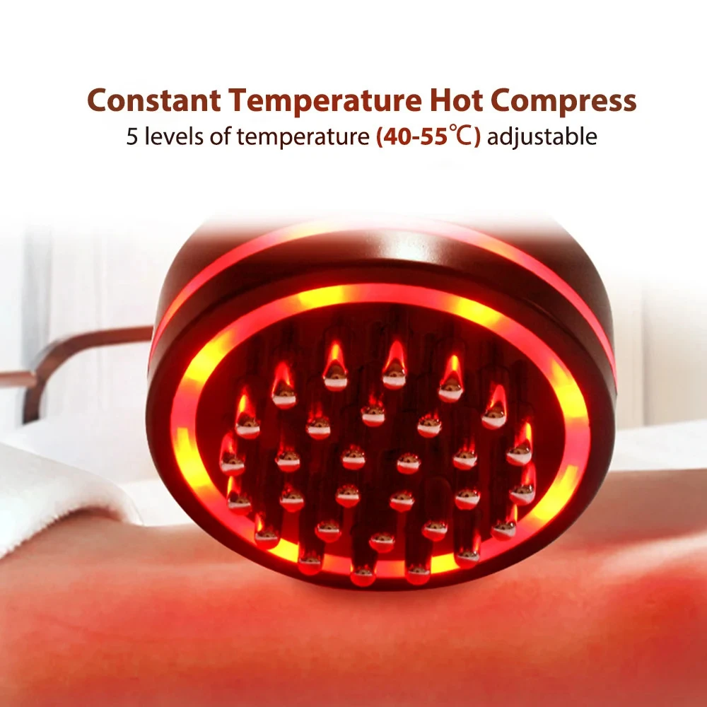 Electric Body Massager Tool Meridian Brush Vibrates Infrared Heating Scrapes Skin Scrapes Back Promotes Blood Circulation