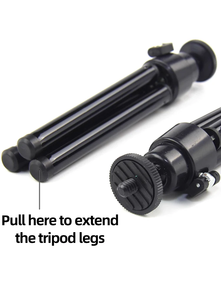 Mini Tripod for Webcam Phone Metal Extendable Webcam Desktop Tripod for GoPro Hero 13 12 11 10 9 insta360 DJI Osmo Action Camera