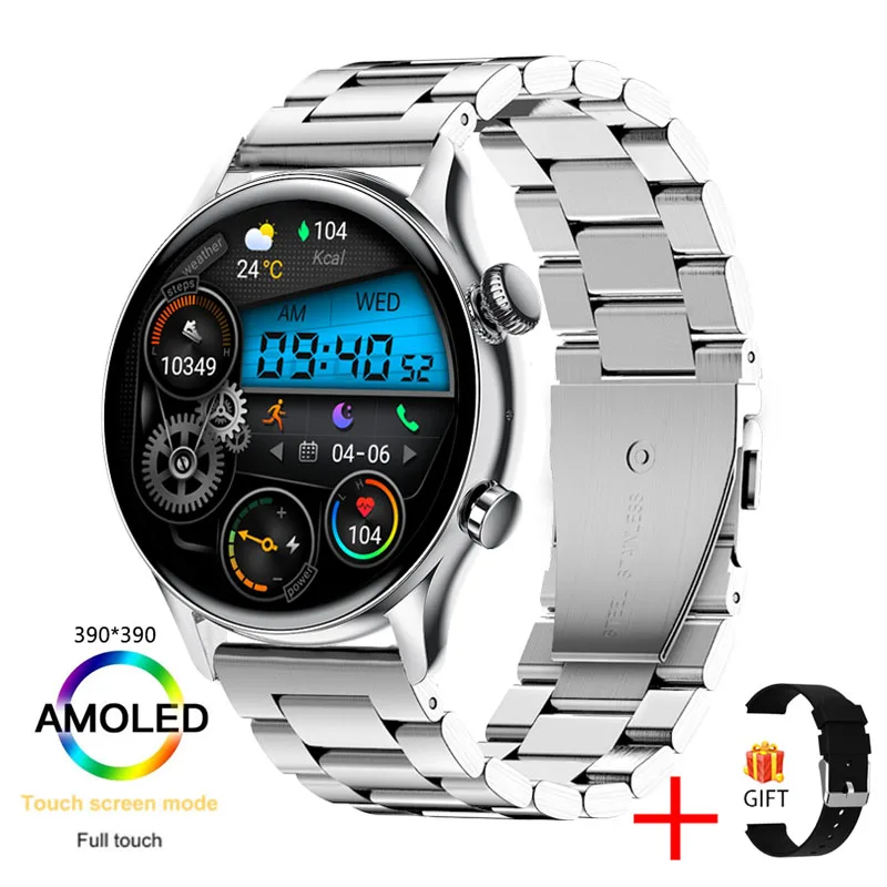 1.36 inch AMOLED Smart Watch 390*390 Screen Always Display The Time Bluetooth Call NFC Smartwatch IP68 Waterproof Sport Clock 
