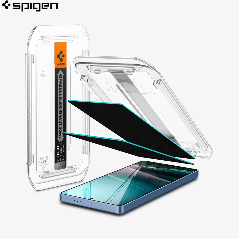 2 Stück Spigen Glas.tR EZ Fit Sensor-Schutzfolie für Samsung Galaxy S26 Ultra S25 S24 Gehärtetes Glas Sichtschutz-Displayschutzfolie
