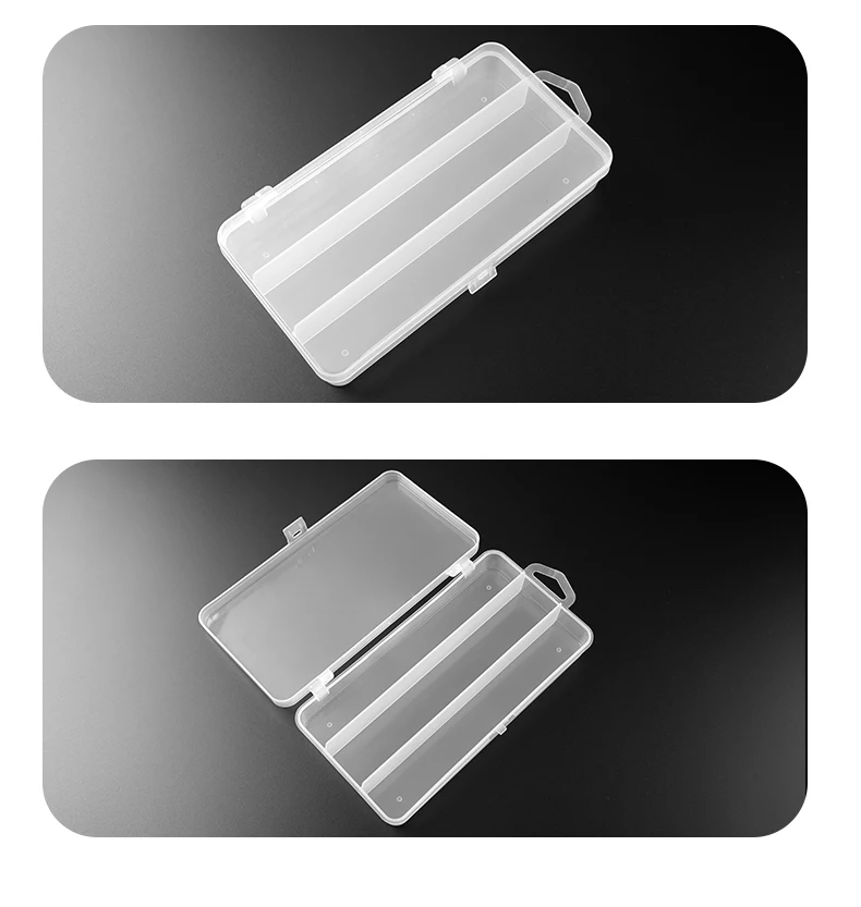 TAIYU 3 Compartment Mini Fishing Tackle Box Storage 13cm 17.5cm Lure Baits Minnow Pencil Lure High Quality Fishing Box