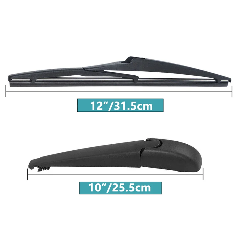 Black 12" Rear Wiper Arm Blade For Toyota Highlander 08-19 Matrix 09-13 Rav4 06-12 Prius V Clean Car Windscreen Back Wiper 3