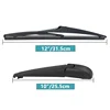 Black 12" Rear Wiper Arm Blade For Toyota Highlander 08-19 Matrix 09-13 Rav4 06-12 Prius V Clean Car Windscreen Back Wiper 3