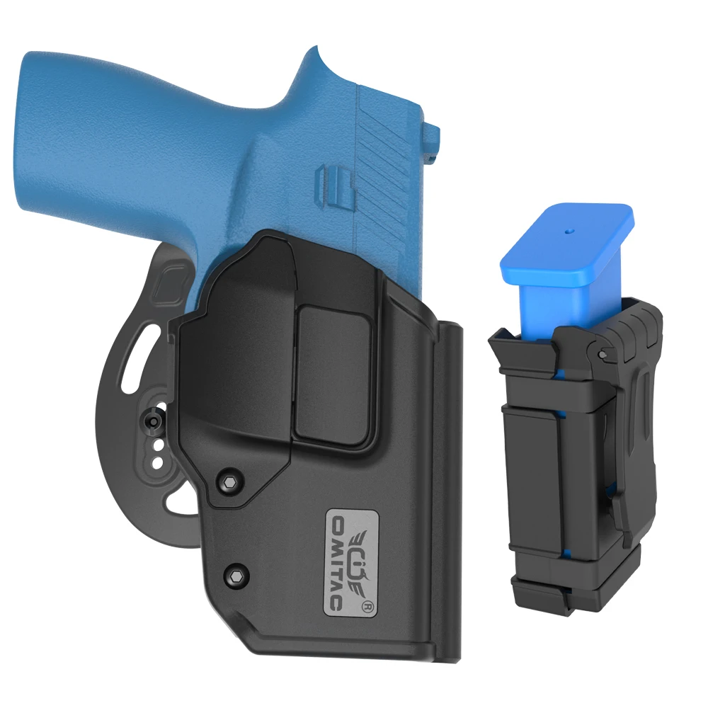 Funda OWB Giratoria 360° Para Sig Sauer P320, M17, M18 Y Taurus G3 | Nivel De Retención 2 Con Bloqueo Automático | Cinturón Exterior Táctico | Liberación Con Ded Índice | Diestro