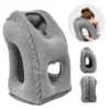 1pc Inflatable Travel Pillow, Airplane Pillow With Patented Valve Design, Travel Accessories With Neck And Head Support, Travel 1