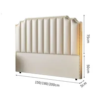 Solid Wood Modern Headboards for Bed Headboards Backrest Ultra-thin Simple Leather Bedside Soft Bag Bed Headboards for Bedroom G 6