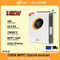 Invertisseur solaire hybride Jsdsolar 12KW 48V double MPPT 160A Wifi Smart BMS, système de stockage d'énergie photovoltaïque hors réseau pour la maison 1