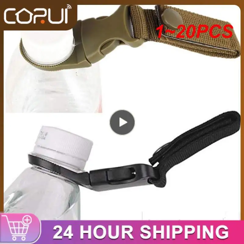 

1~20PCS clasp molle attach Buckle Holder tool webbing backpack Hanger Hook Carabiner Water Bottle clip hang camp hike outdoor