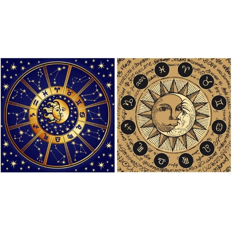 trendy psychedelic dreamcatcher moon feather tapestry hippie large bohemian mandala tapestries wall cloth carpet room decors Decorative Cloth Fantasy Tree of Lifes Tapestry Home Decors Tarot Tablecloth