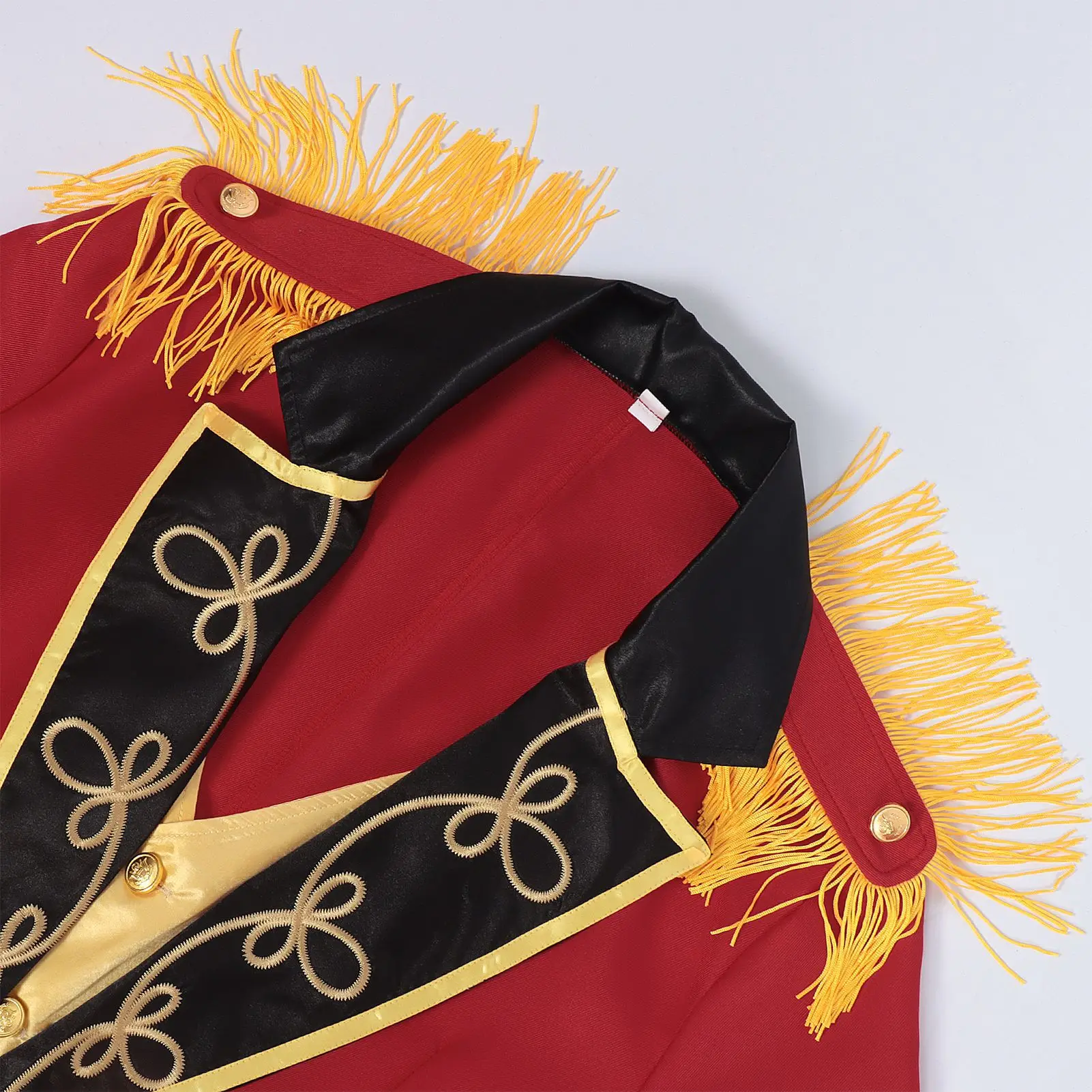 Abbigliamento medievale per uomo Colletto rialzato retrò Circo Smoking da gentiluomo Costumi da spettacolo Costume da festa di carnevale in stile punk - immagine 5