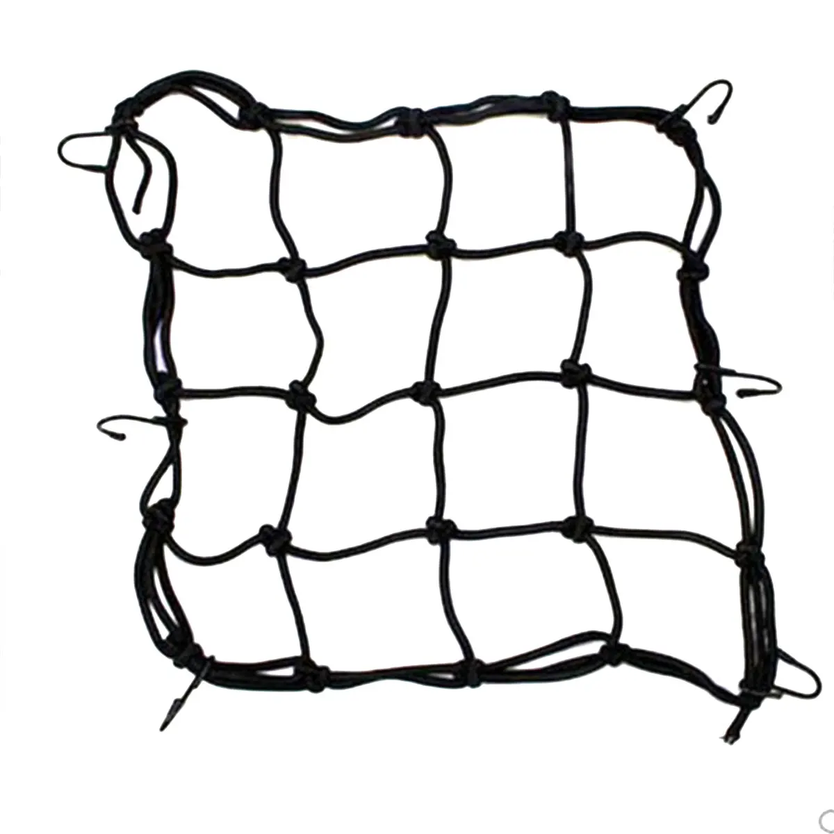 30*30cm / 40*40cm Heavy-Duty Elastic Motorcycle Luggage Net Helmet Holder Tank Mesh Adjustable Hooks
