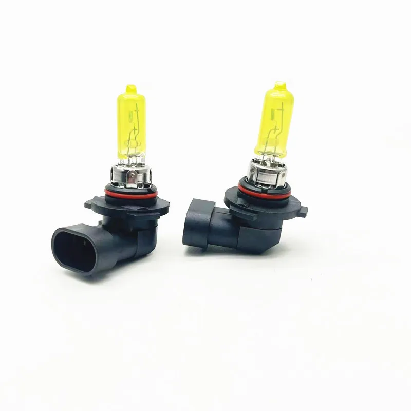 2 Pcs 9005 12V 65W Yellow Lights 3000k HB3 Car Headlight Auto Fog Lamps Halogen Bulbs 2