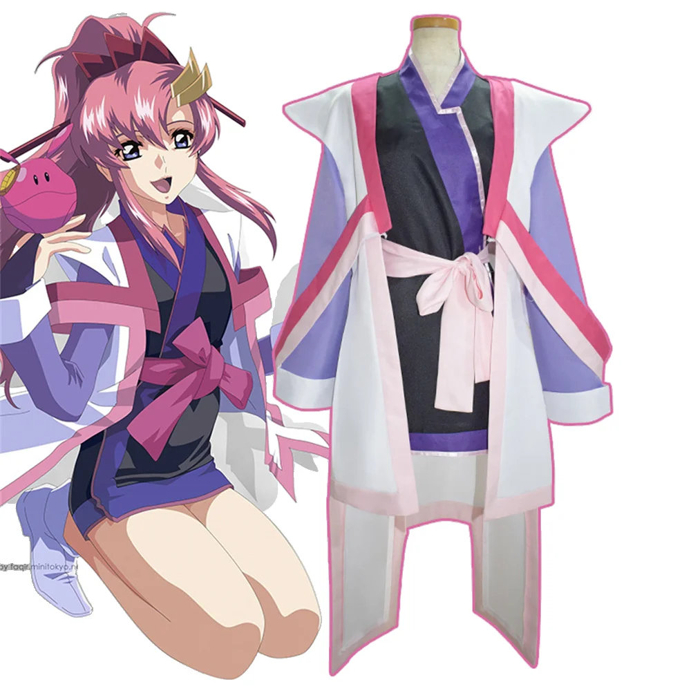 

GundargaodaSEED Lacus Clyne Halloween Cosplay Women's Costume Anime Show 2D Costume