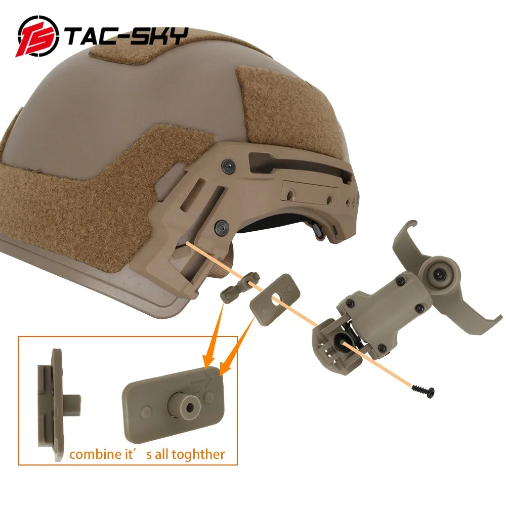 TS TAC-SKY C3 nouveau bandeau détachable oreillettes en Silicone bruit chasse sport militaire tactique casque casque de tir  30