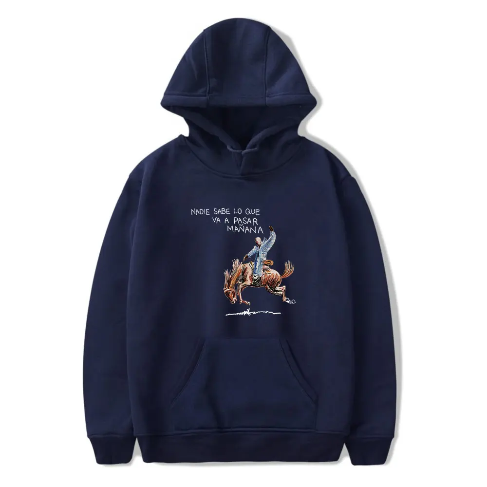 

New logo Bad Bunny Hoodies Nadie Sabe Lo Que Va a Pasar Manana Album Merch Clothes Men women Sweatshirts Autumn Winter warm