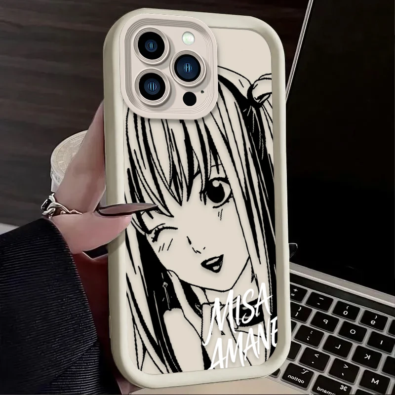 Death Note L & Misa Soft TPU Phone Case - Anime Character Design