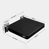 Bathroom Wall-mounted Shower Seats Non-slip Bath Chair Light Luxury Foldable Soft Stool Black Shower Seat Home Porch Shoe Stool 6