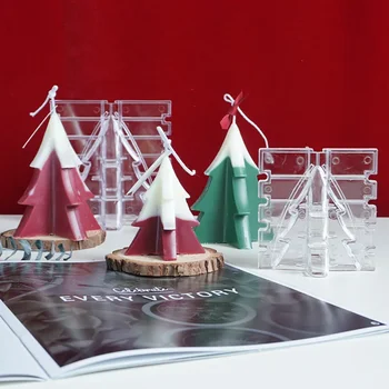 Christmas Tree Shape Candle Mold Handmade Candle Diy Mould Christmas Candle Mould Cross Shape Plastic Mould