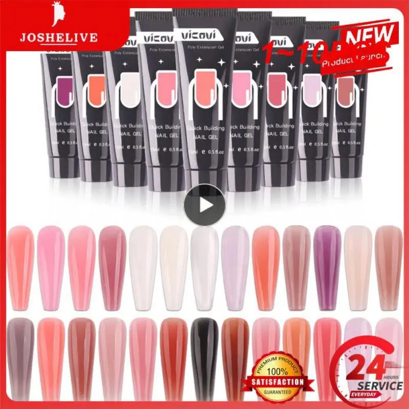 

1~10PCS 15ml/PC Nail Gels Nail Crystal Acrylic Quick Building/Extension Gel Holo Glitter Soak-Off Glue 22 Colors Nail Art